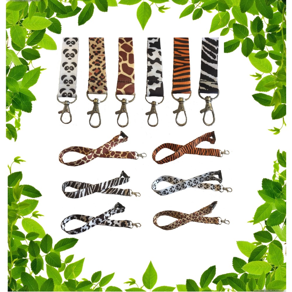 Animal Print Lanyards